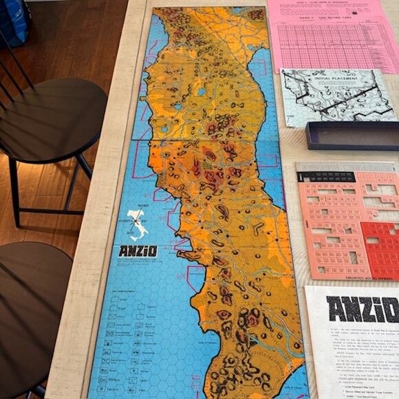 Rare, vintage 1969 Avalon Hill Anzio (partially unpunched) - Picture 3 of 10